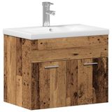 vidaXL Badkamerkast Oudhout 60 x 38,5 x 46 cm Bewerkt hout