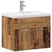 vidaXL Badkamerkast Oudhout 60 x 38,5 x 46 cm Bewerkt hout