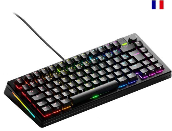 Glorious Gaming GMMK 3 PRO 75% Prebuilt toetsenbord Gamen USB AZERTY Frans Zwart