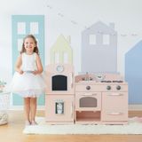 Teamson Kids Retro Houten Speelkeuken - Roze