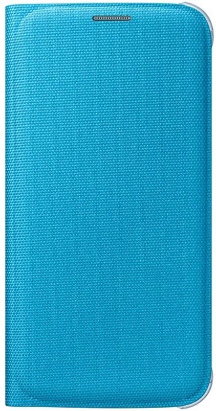 Samsung flip case - stof - blauw - G920 Galaxy S6