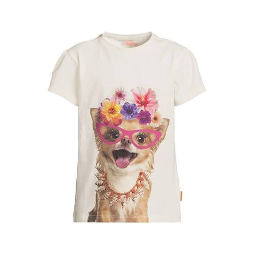 Orange Stars T-shirt ecru