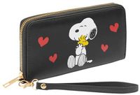 Bol Portefeuille pour femme avec fermeture éclair et compartiments pour cartes - Cadeau parfait pour elle, Noir moderne