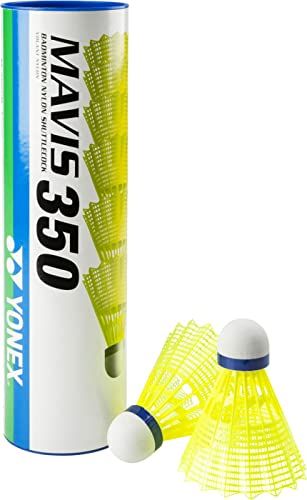 YONEX Badminton Mavis 350 Badmintonbal (kleur/maat: geel/snel rood)