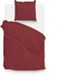 FACE-2-FACE Zohome Dekbedovertrek Satinado - Effen Bedlinnen - 155x220 - Rood - Katoen-Satijn