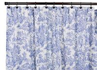 Ellis Curtain Victoria Park Toile douchegordijn - blauw