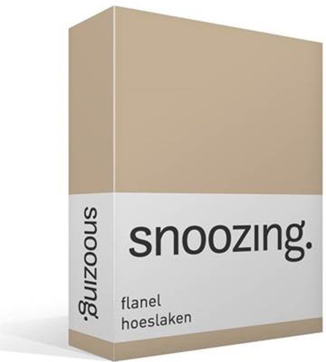 Snoozing Flanel Hoeslaken - 70x200 cm - Wit