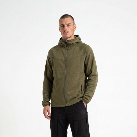 Poederbaas Outdoor Vest Heren Merinowol - Warm & Ademend - Wandelvest & outdoor activiteiten - Olive Green - Maat XL