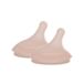 Suavinex, 2 stuks anti-koliek Zero Zero Fles Fopspeen Medium Debiet (M), Lijn Vloeistoffen met gemiddelde dichtheid, Zero Zero Fles Fopspeen van Silicone, +3M, Deep