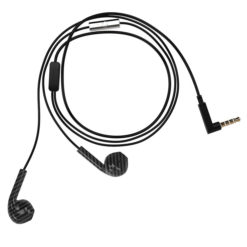 Happy Plugs EARBUD PLUS Headset - In-ear - Bedraad - Koolstof/Zilver
