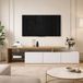 Meuble TV moderne pour téléviseurs jusqu'à 85 pouces avec espace de rangement