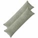 vidaXL - Taie d'oreiller - 2 pièces - BOIS - Vert - 40 x 145 cm - Tissu Chenille