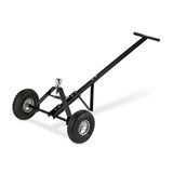 Relaxdays aanhangwagen trolley, ook voor caravans, 48x137x72 cm, luchtbanden, tot 250 kg, trekhaakkogel, staal, zwart