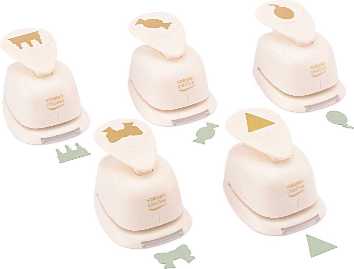 Vaessen Creative Figuurpons - Set Cadeau - wit