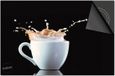 Dietrix Inductie Beschermer - 71x52 cm - Koffie en Chocola - Koffiekopje Splash