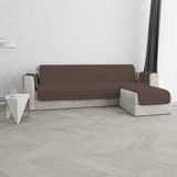 Italian Bed Linen Gewatteerde bankovertrek met schiereiland, trendy, 290 cm, bruin