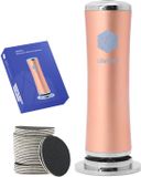 LifeWise® Elektrische Eeltverwijderaar - 60 Vervangbare Schuurpads - Hygiënisch - Netstroom Adapter - Voetvijl - Eeltvijl voor Voeten - Brons