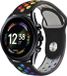 Strap-it Siliconen sport bandje - zwart/kleurrijk