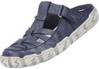 Rieker dames leren muiltjes blauw