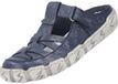 Rieker dames leren muiltjes blauw