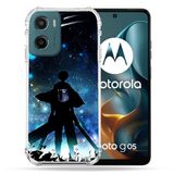 Cokitec Versterkte hoes voor Motorola G05 / E15 Manga Attack Titans Levi