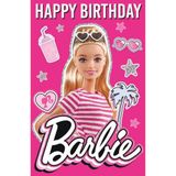 Barbie verjaardagskaart - 3D-effect - Lenticulaire kaart - Fantastische kaart voor alle gelegenheden