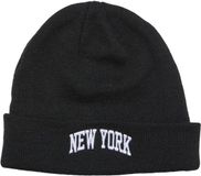 Mister Tee New York Beanie Muts Zwart