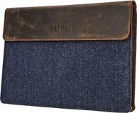 Leather Design Laptopsleeve Jeans hunter 17 inch