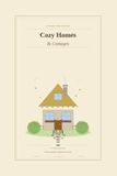 Bold & Easy Cozy Spaces Coloring Book for Adults