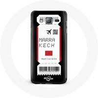 Maniacase Etui voor Samsung Galaxy J5 2016 Luchtkaartje Marrakech Marokko