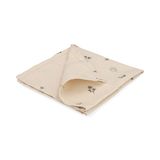 Serviette de table, coton recyclé, brindilles de Noël, 40 x 40 cm
