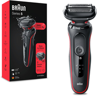 Braun Series 5 50-R1000s Elektrisch Scheerapparaat - Zwart/Rood