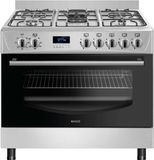 Wiggo WO-E909R XX - Serie 9 - Gasfornuis - 5 kookzones - Rvs / 8718591606274