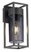 Xanlite Moderne rook zwarte bedrade wandlamp IP44