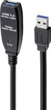 Renkforce RF-4598346 USB-kabel USB 3.2 Gen1 USB-A stekker, USB-A bus 10.00 m Zwart