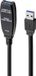 Renkforce RF-4598346 USB-kabel USB 3.2 Gen1 USB-A stekker, USB-A bus 10.00 m Zwart