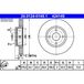 ATE Lot De 2 Disques De Frein 24.0124-0149.1 Ford 4056031 4070864 5026785