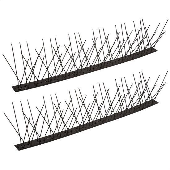 1FPP Vogelpinnen - RVS Zwart - 2 stuks van 50 cm