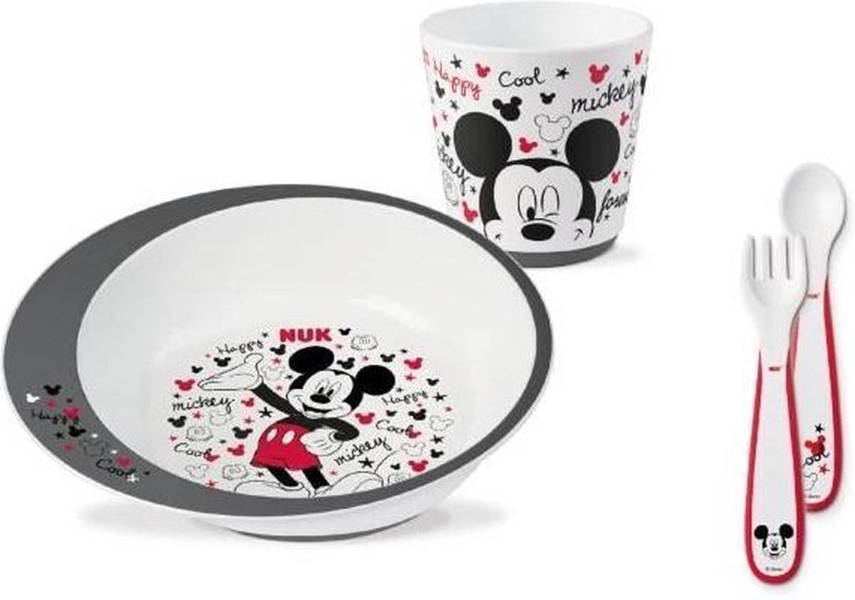 NUK MICKEY servies set - Disney Baby wit