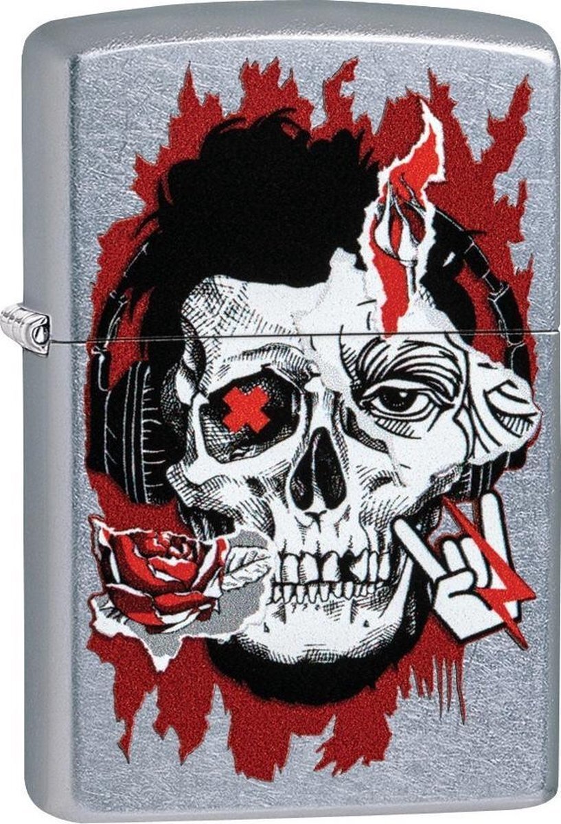 Zippo Aansteker Zine Culture Skull