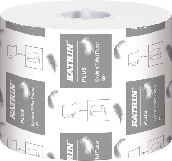 Katrin Plus toiletpapier voor dispensers - 2-laags - 800 vellen - pak van 36 rollen