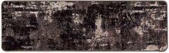 vidaXL - Runner Tapijt - MARSA - Zwart/Wit - 100x400 cm - Polyester/PVC