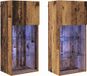 Oudhout Meuble TV mural 2 pièces Bois modifié