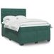 Maison Exclusive - Boxspringbed met matras, vert foncé, 160x200 cm, velours