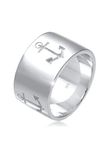 Elli - Ring - Dames Band Anker Motief Maritiem in 925 Sterling Zilver - Dames
