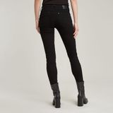 G-Star Lynn Mid Skinny Wmn Jeans Noir Pitch Coton Élasthanne 28/34