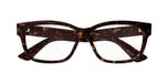 Gucci GG1341O Lunettes de vue femme havane géométrique 55mm
