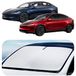 Spigen Tesla Model Y Model 3 2021 ~ Highland 2024 Voorkant Voorruit Zonnescherm, Gecertificeerde Zonwering van UV-stralen, Opvouwbare Zonwering voor Model Y 3 Accessories