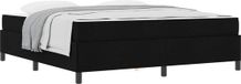 vidaXL Boxspring Bed Zwart 180 x 200 cm Stof
