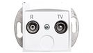 CARLA R-TV antenneaansluiting wit 1752-10 elektro-plast nasielsk 5901752635111